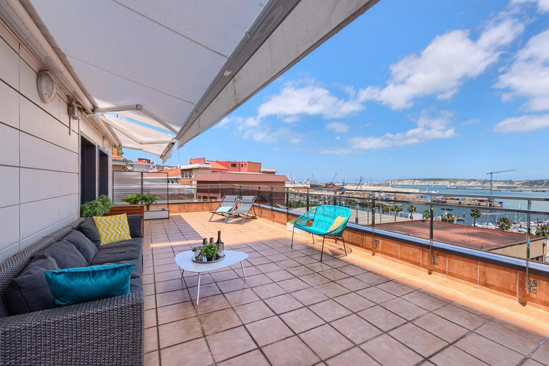 Atico Lujo Costa Vasca Bilbaoterraza Mar Jacuzi Apartment Santurtzi Exterior photo